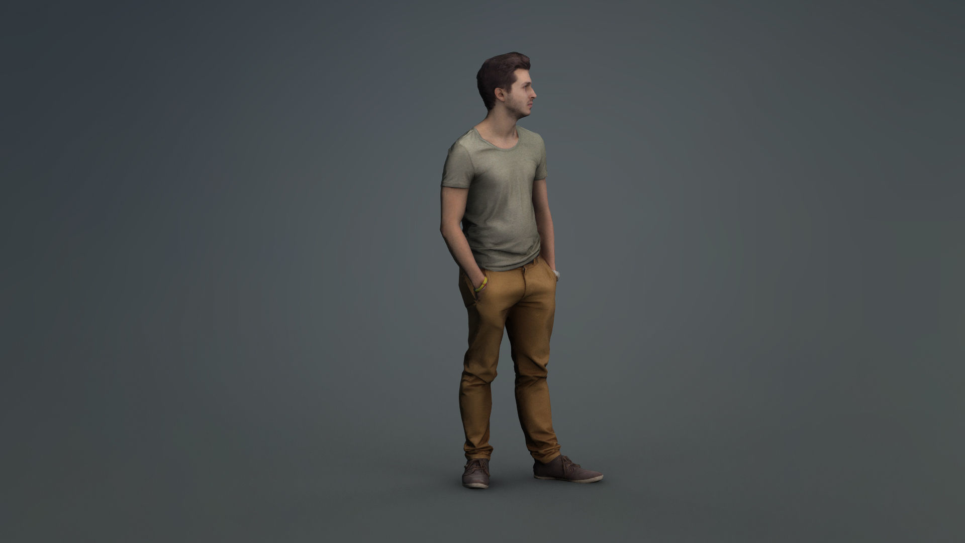 Human Character Low-poly 3D model_8