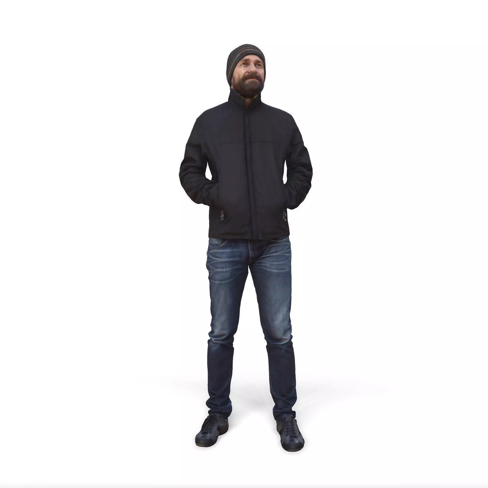 Simple Man with Hat CMan0343-HD2-O01P01-S 3D model