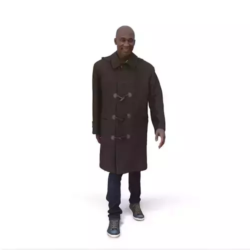 Casual Man with Dark Coat CMan0340-HD2-O01P01-S