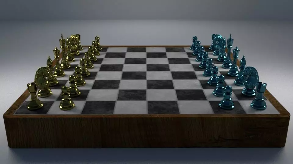 Chess Game 3D Model 3D model
