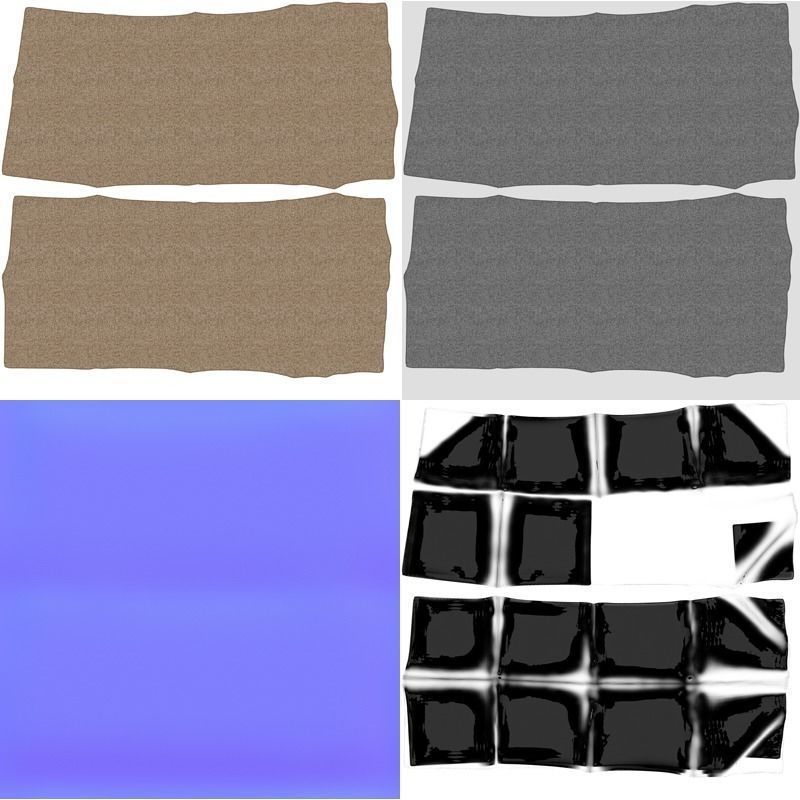 Blanket V1 Low-poly 3D model_12