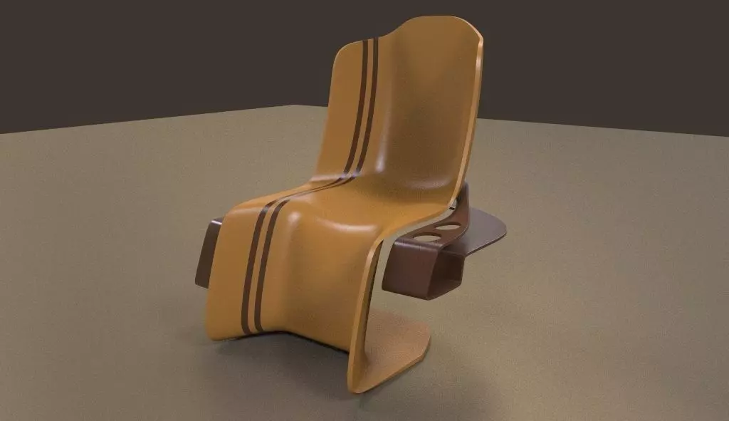 shelf chair 3D model_0