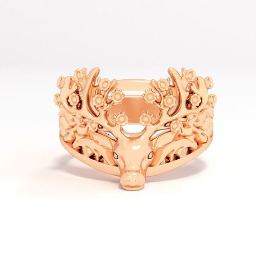 ring deer 3D print model