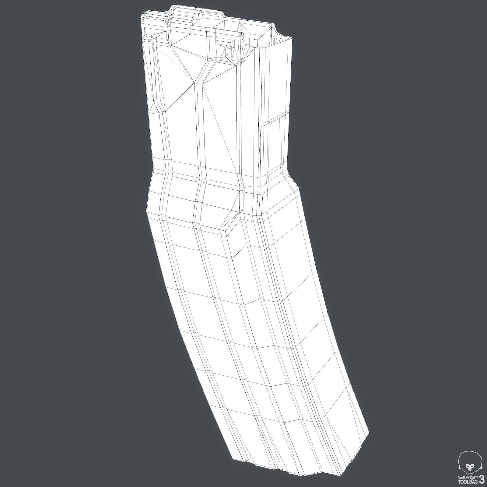 Sixty Round STANAG Magazine Low-poly 3D model_7