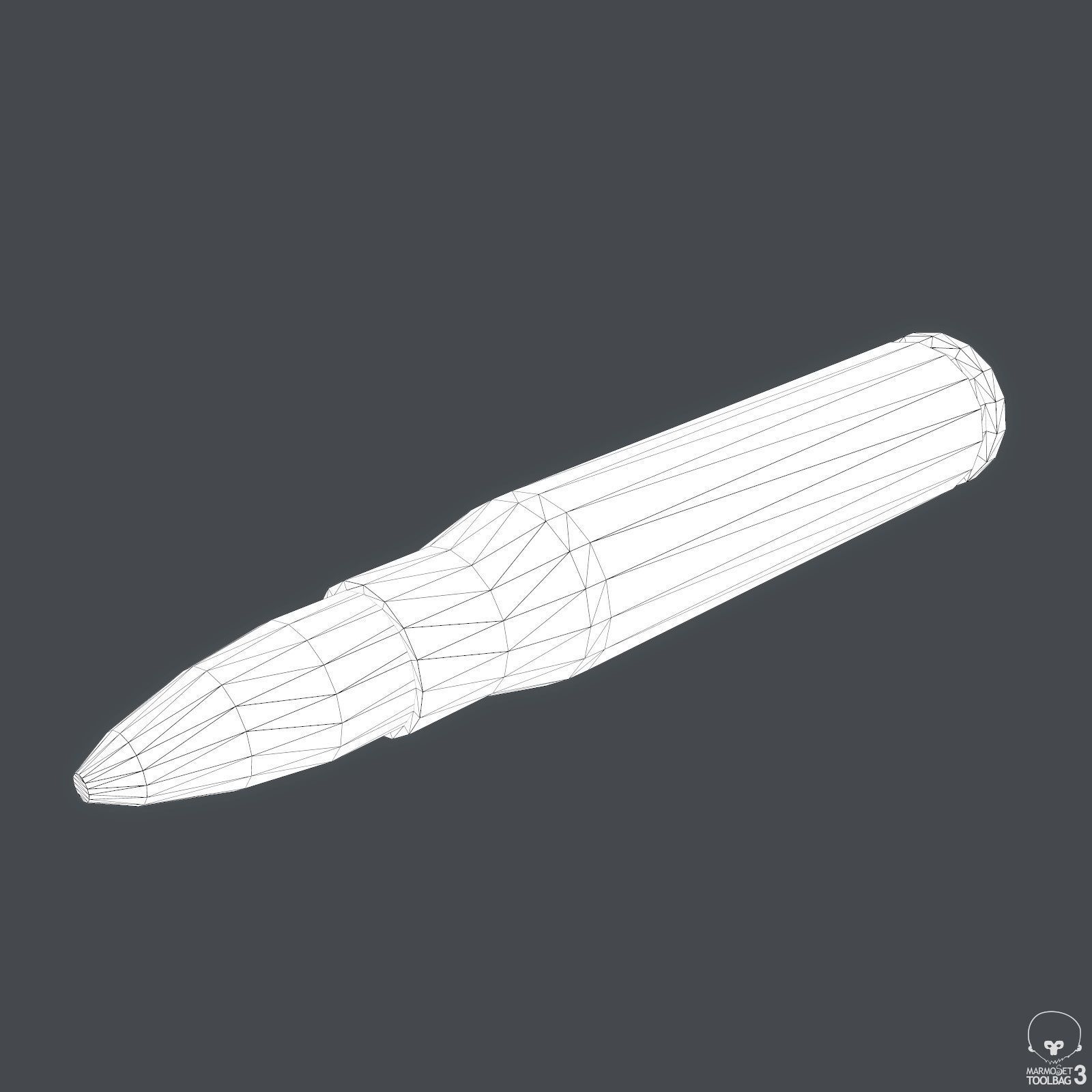 Sixty Round STANAG Magazine Low-poly 3D model_9