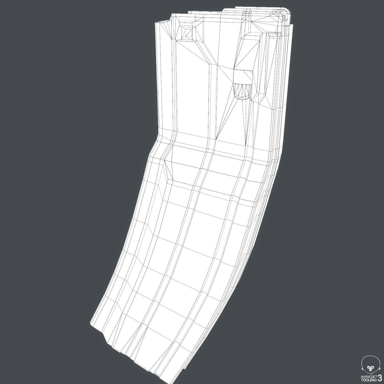 Sixty Round STANAG Magazine Low-poly 3D model_6