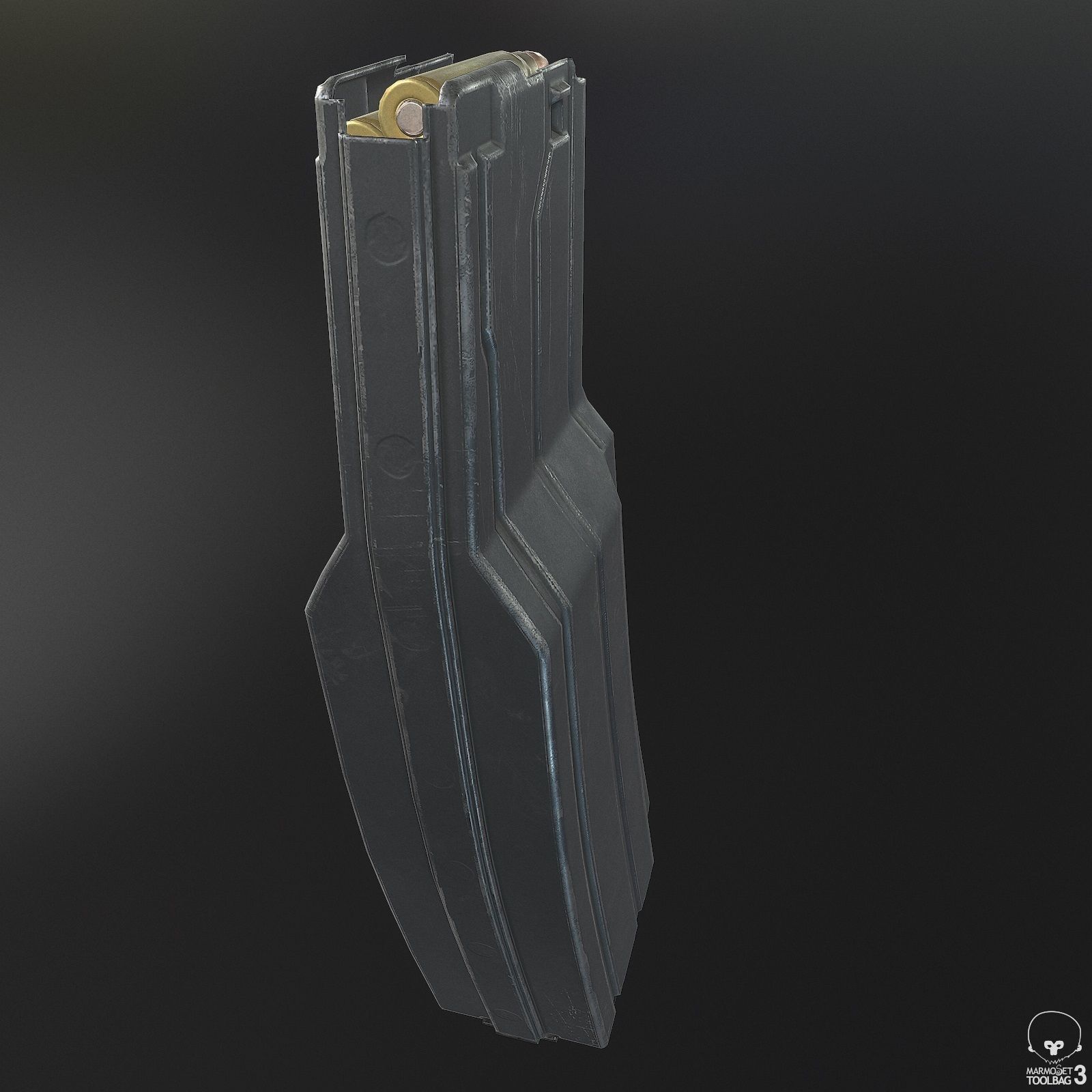 Sixty Round STANAG Magazine Low-poly 3D model_3