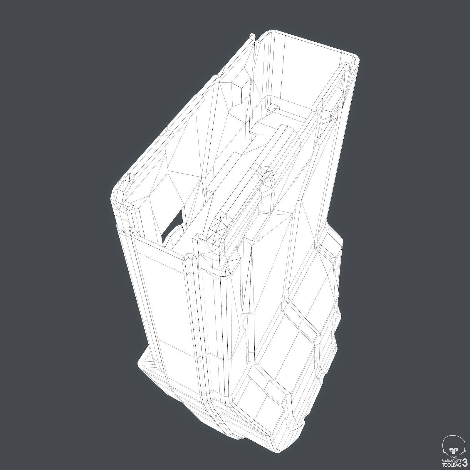 Sixty Round STANAG Magazine Low-poly 3D model_8