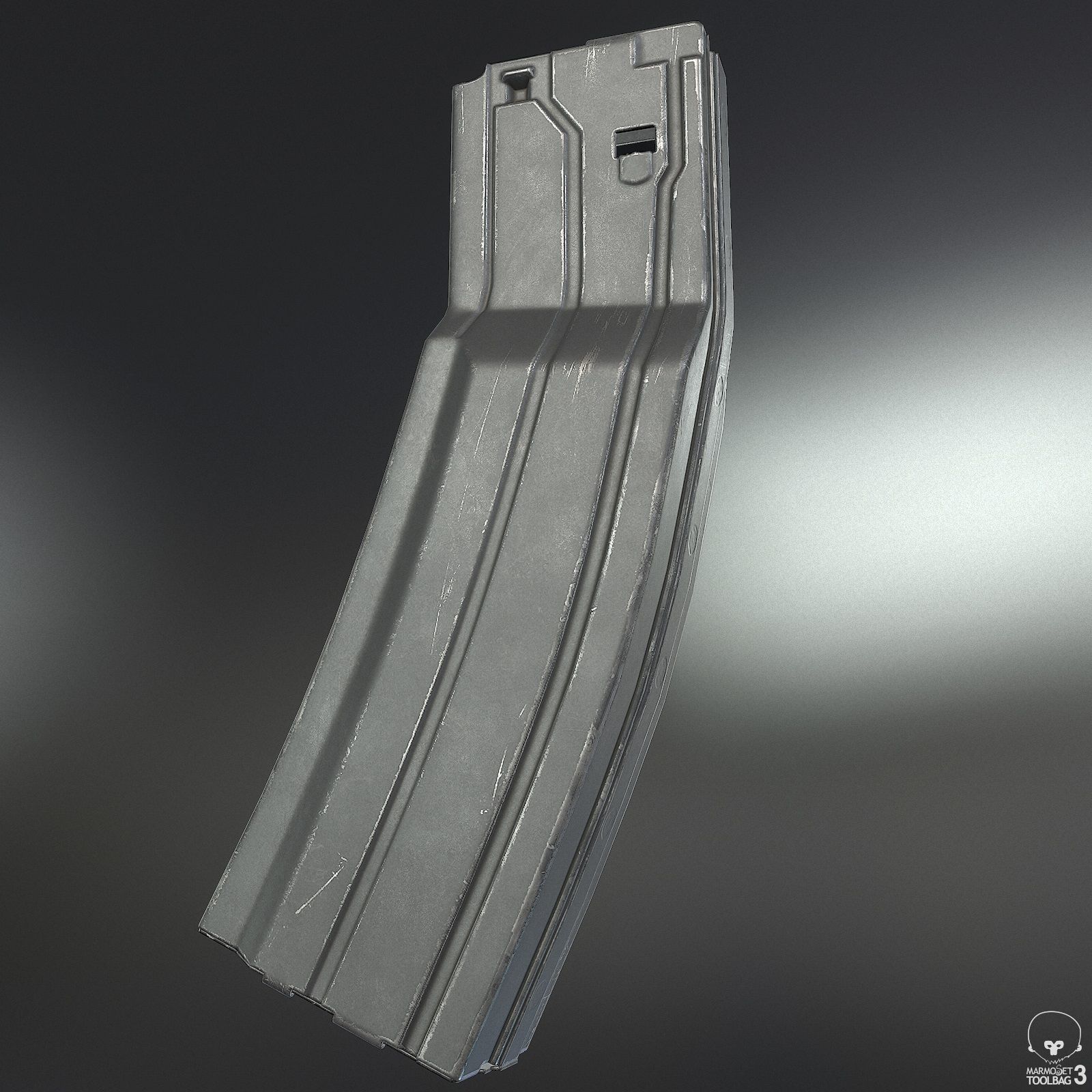 Sixty Round STANAG Magazine Low-poly 3D model_1
