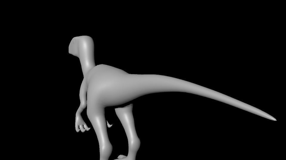 Dinosur High poly dinosaur 3D model_4