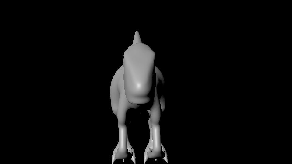 Dinosur High poly dinosaur 3D model_3