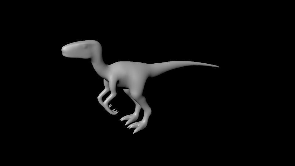 Dinosur High poly dinosaur 3D model_2