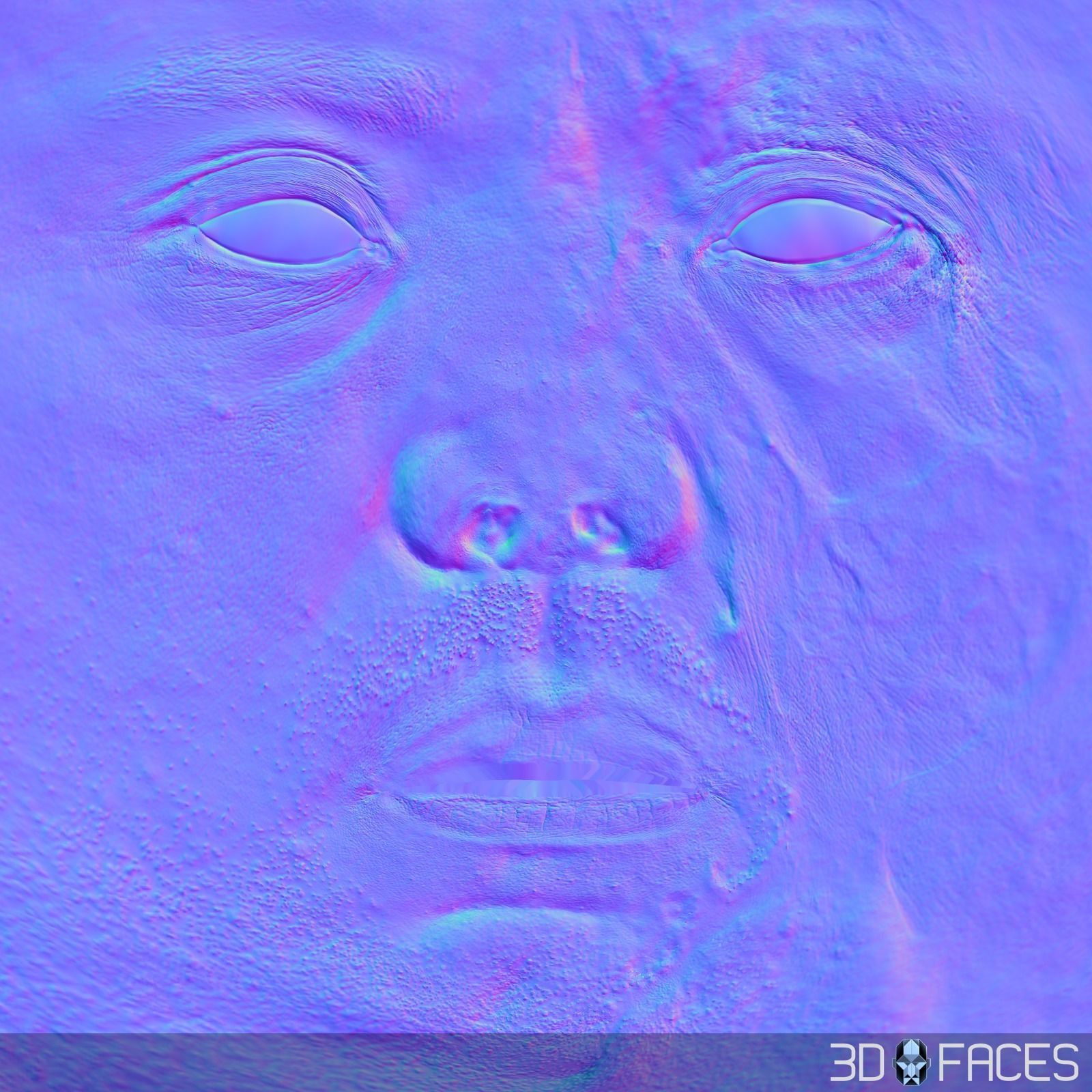 AAA Quality Realistic African American Male Scan Low-poly 3D model_5