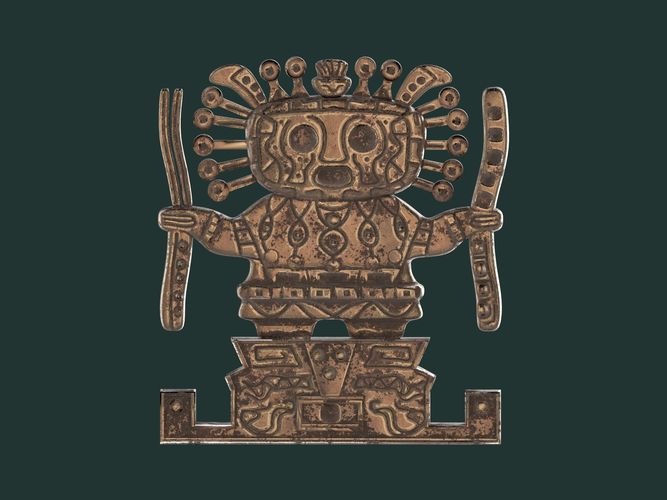 Viracocha Ancient Inca God  Low-poly 3D model