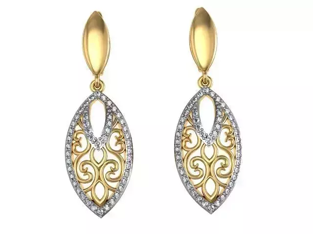 Earrings openwork set