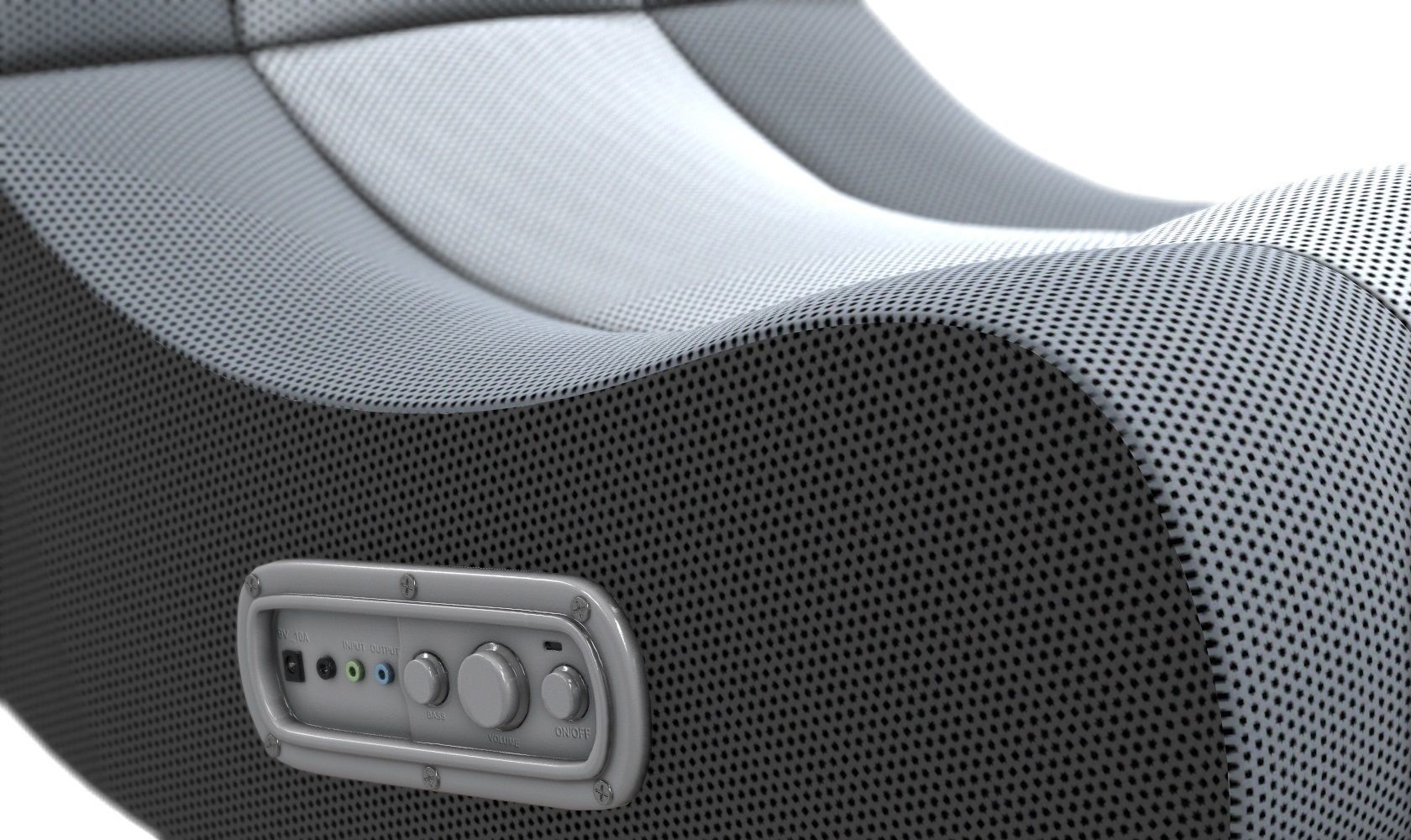 Gaming Chair Low-poly 3D model_16