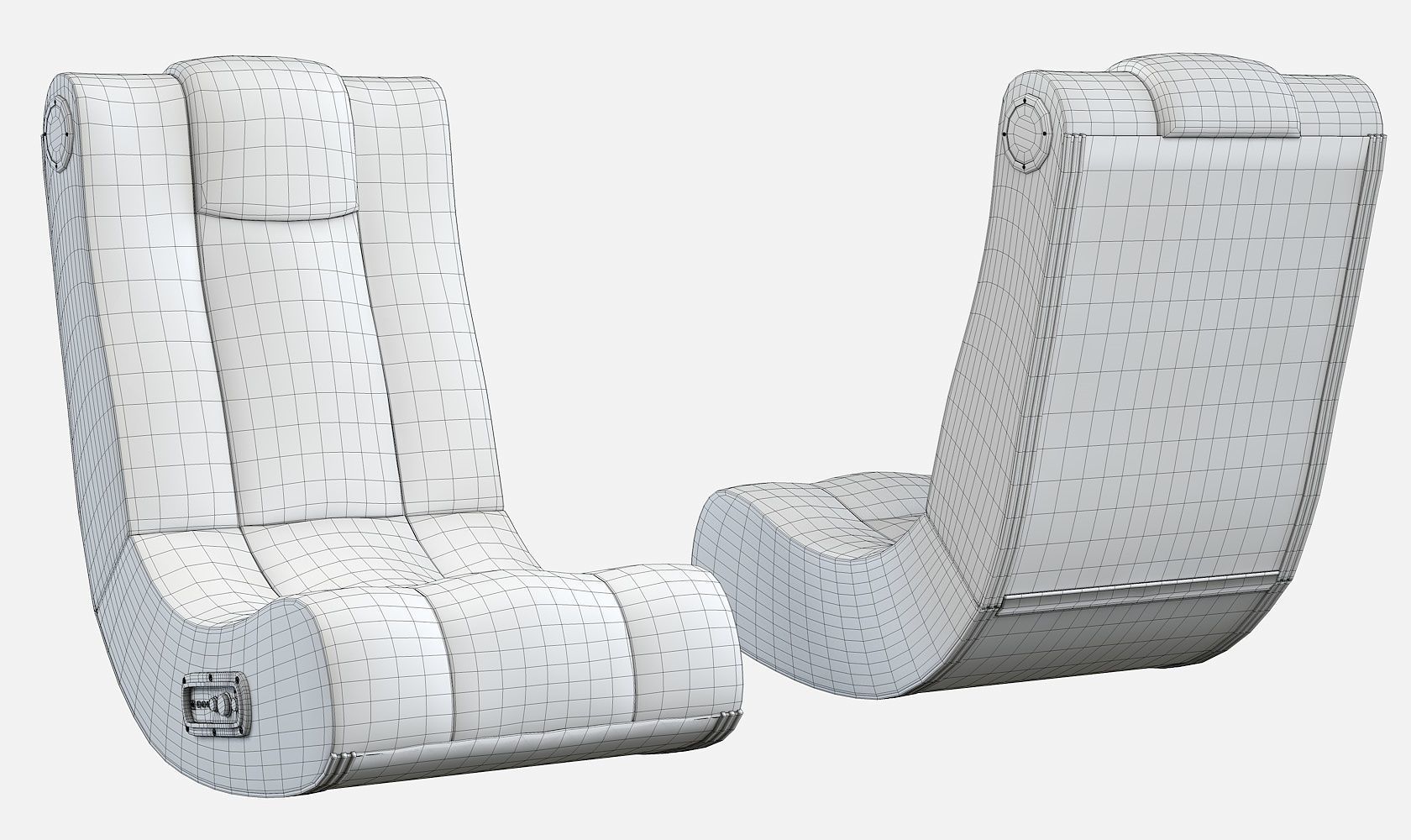 Gaming Chair Low-poly 3D model_22