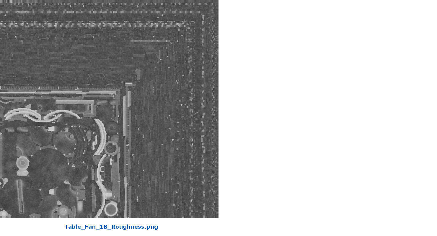 Table Fan 1B Low-poly 3D model_9