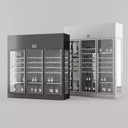 Enofrigo wine cooler display cabinet  with wine bottles