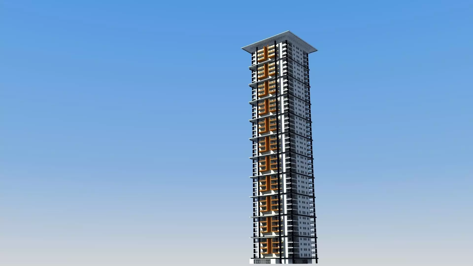 Architecture Building Free low-poly 3D model