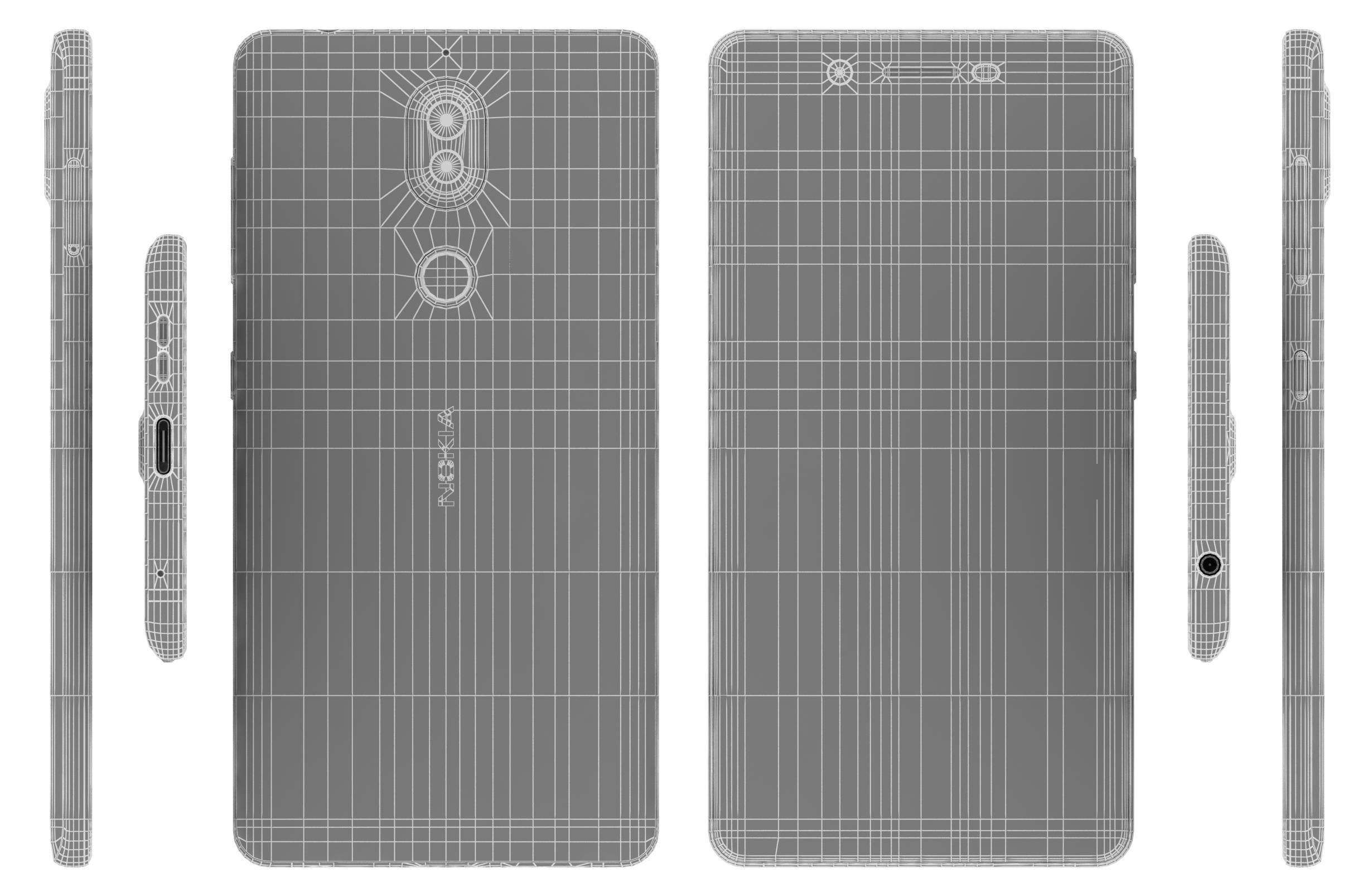 Nokia 7 Black And White 3D model_23