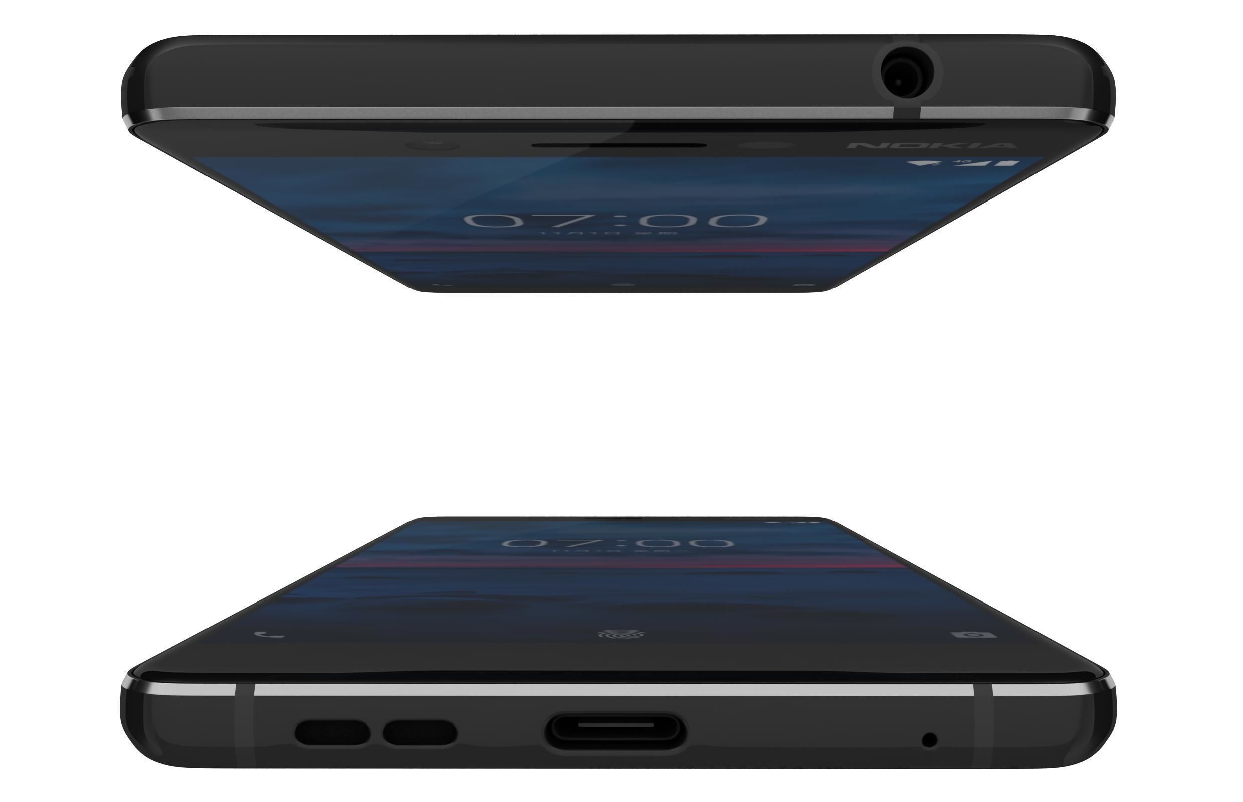 Nokia 7 Black And White 3D model_8