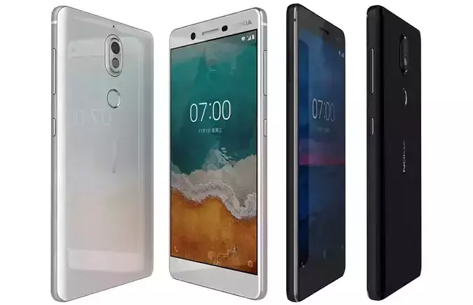 Nokia 7 Black And White 3D model Nokia 7 Black And White 3D model