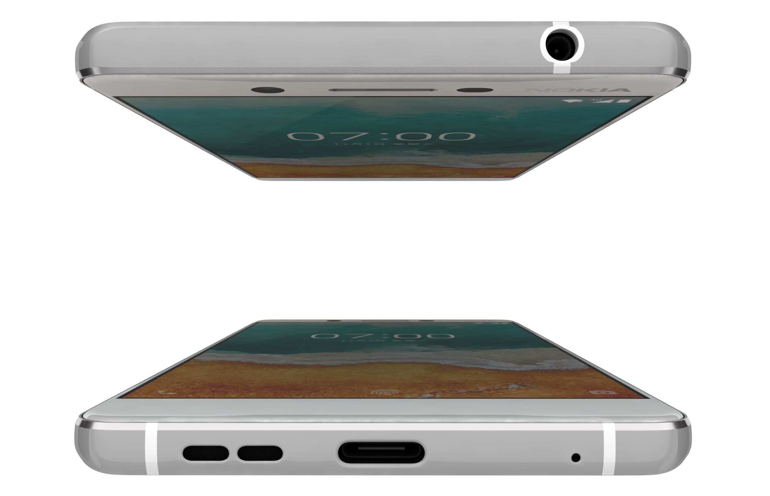 Nokia 7 Black And White 3D model_7