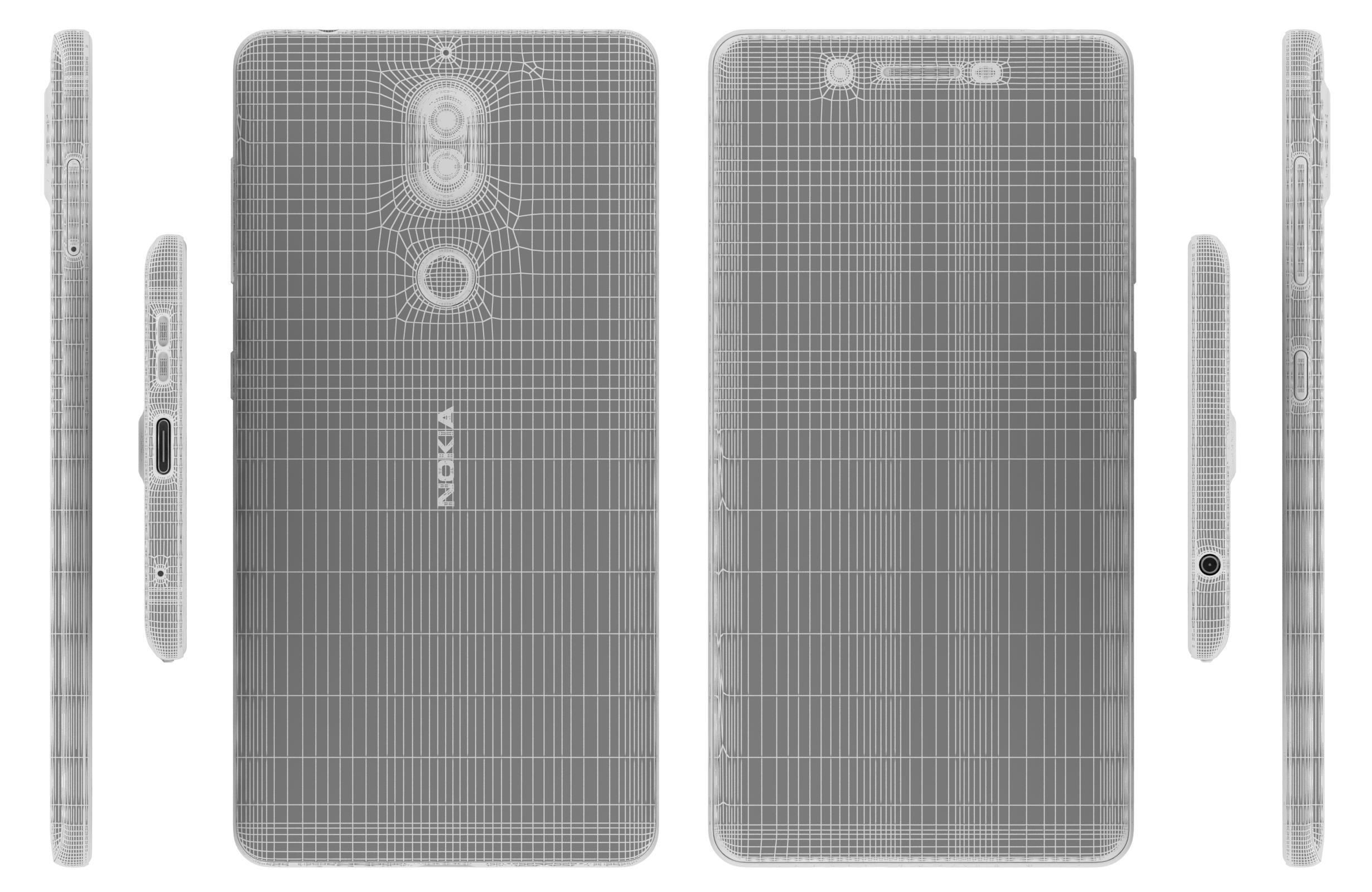Nokia 7 Black And White 3D model_24