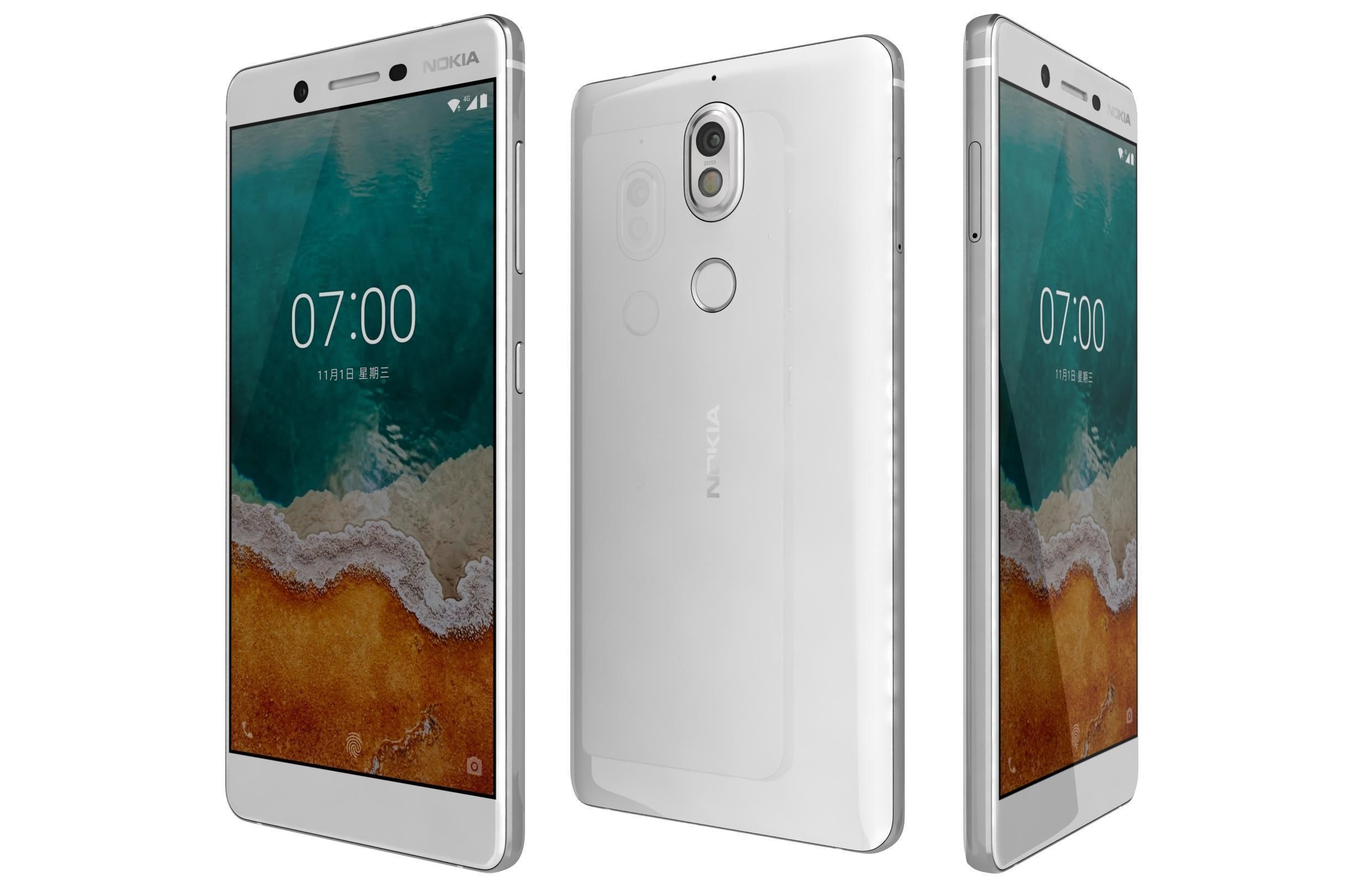 Nokia 7 Black And White 3D model_2