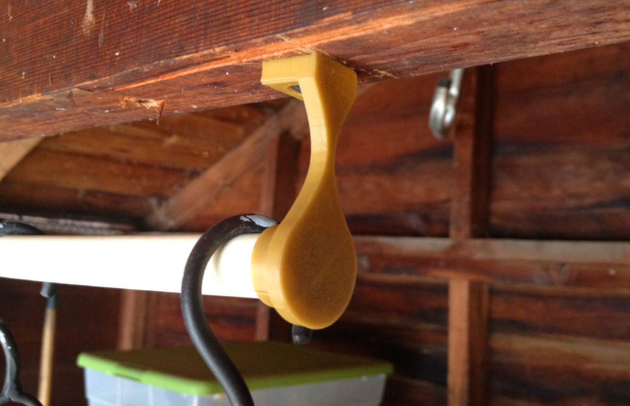 PVC Pipe Hanger 3D Model 3D printable .stl