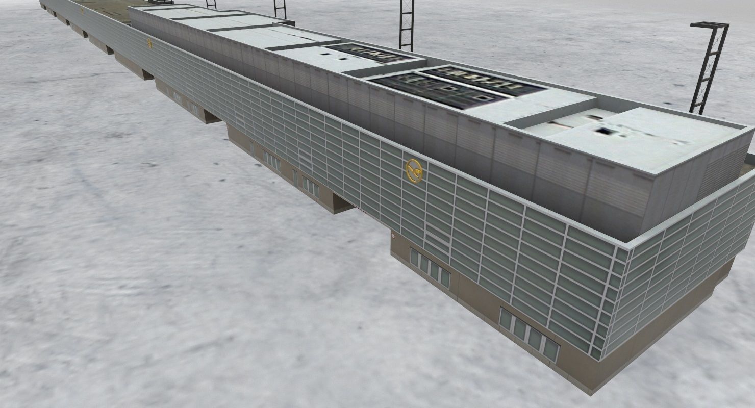 EDDF Terminal 1A2 1 Low-poly 3D model_2