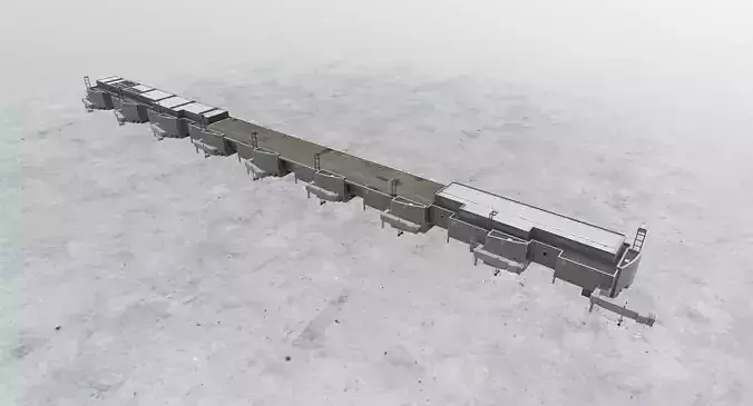 EDDF Terminal 1A2 1 Low-poly 3D model