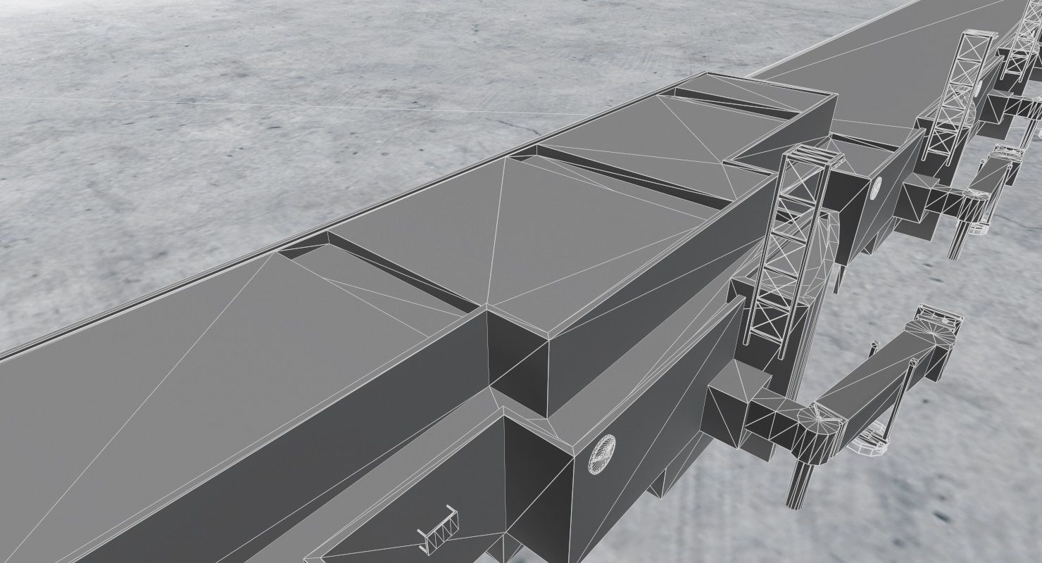 EDDF Terminal 1A2 1 Low-poly 3D model_17