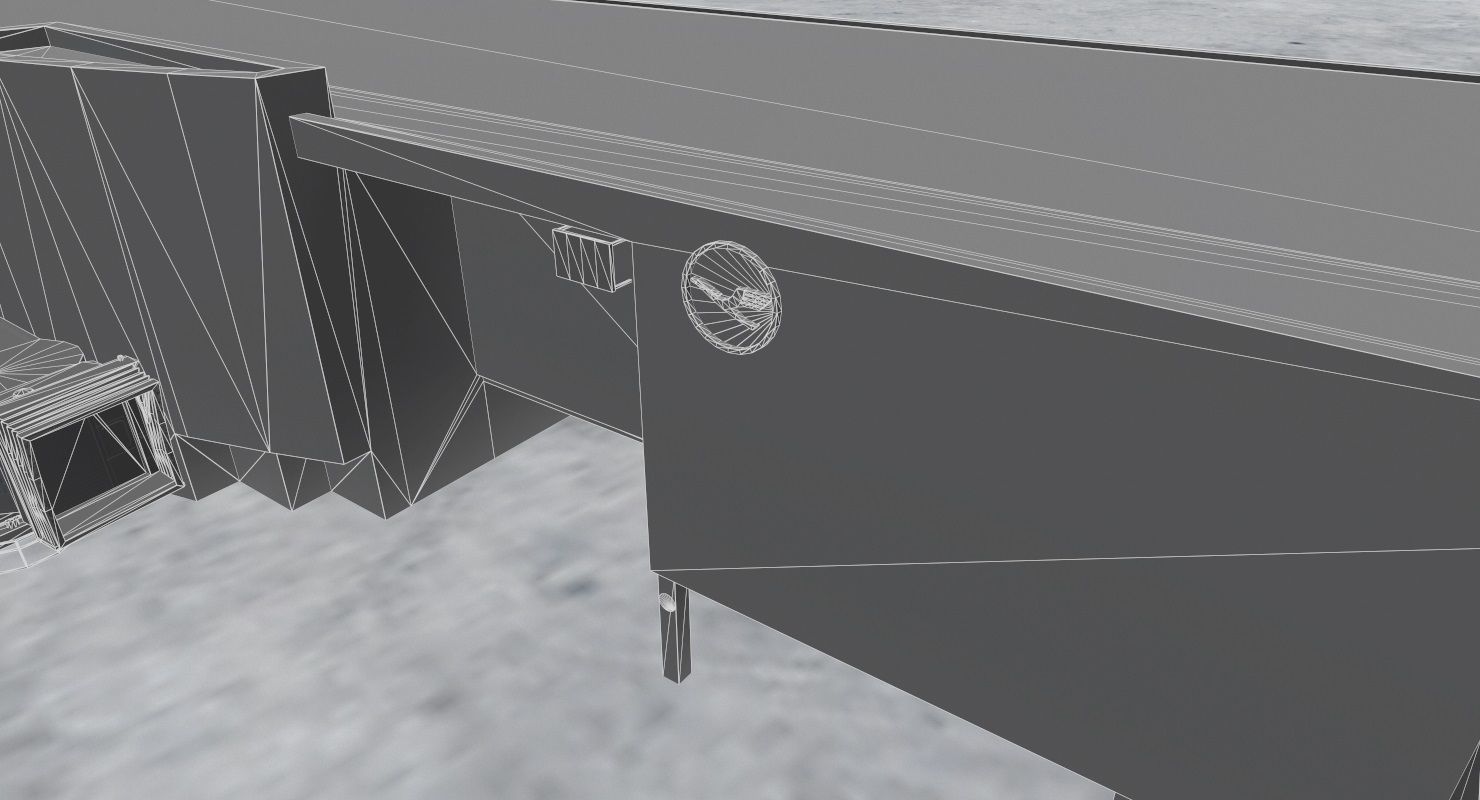 EDDF Terminal 1A2 1 Low-poly 3D model_11