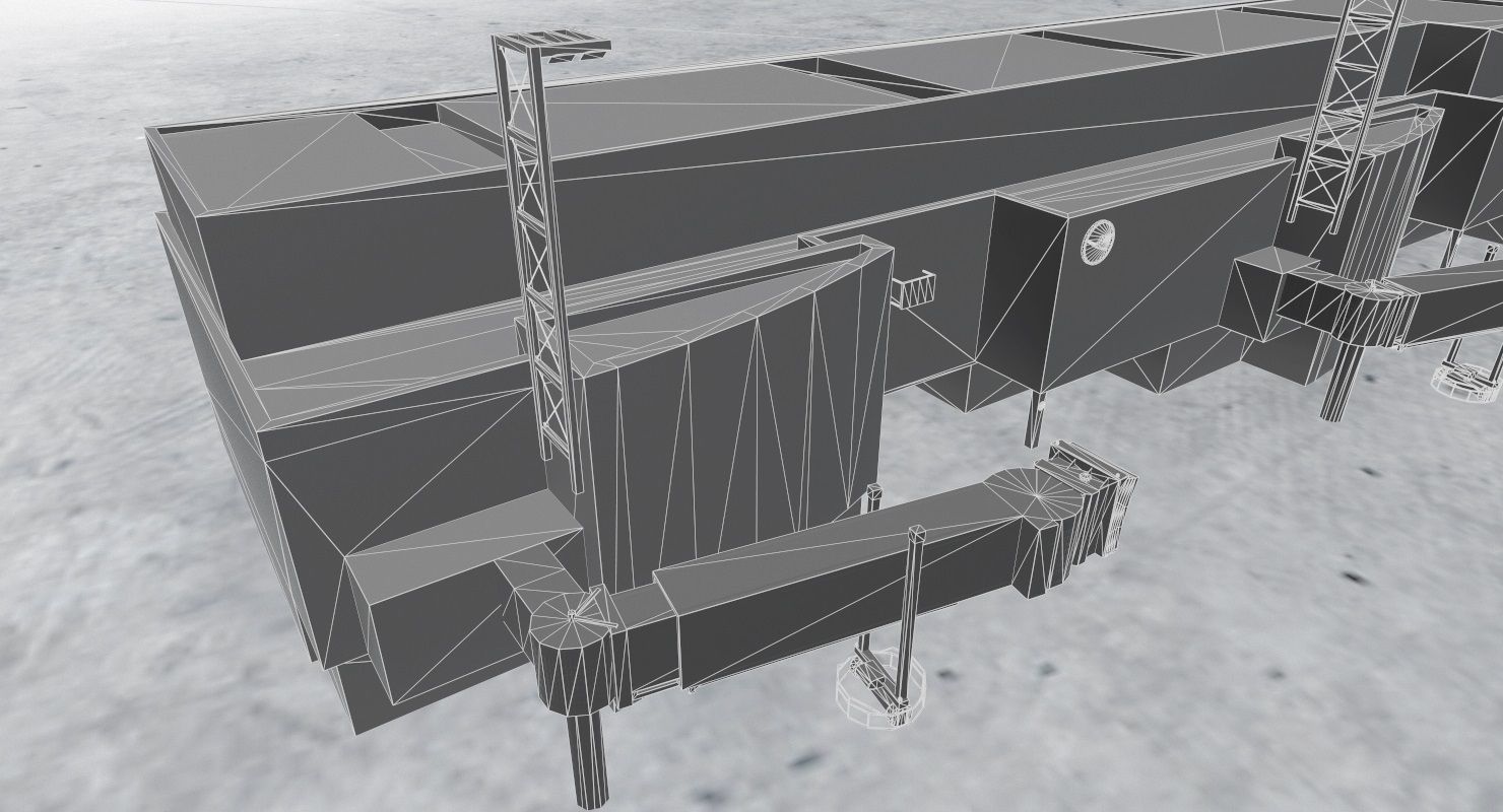 EDDF Terminal 1A2 1 Low-poly 3D model_13