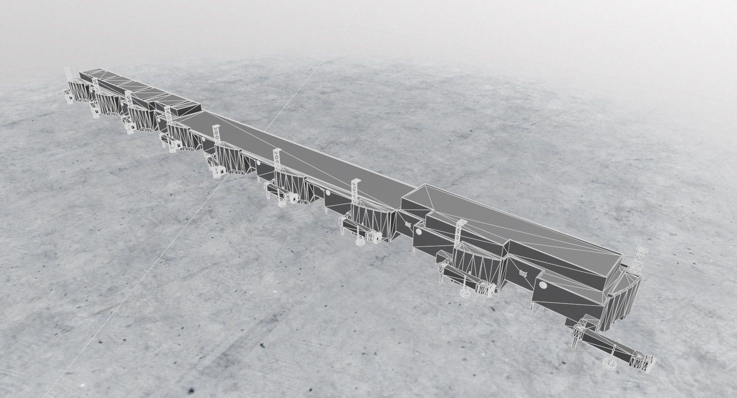 EDDF Terminal 1A2 1 Low-poly 3D model_12
