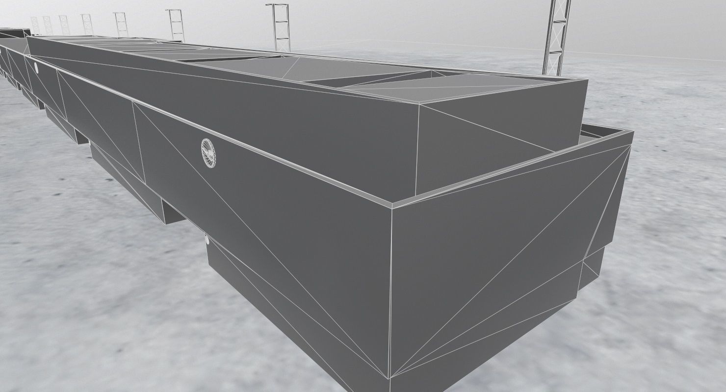 EDDF Terminal 1A2 1 Low-poly 3D model_14