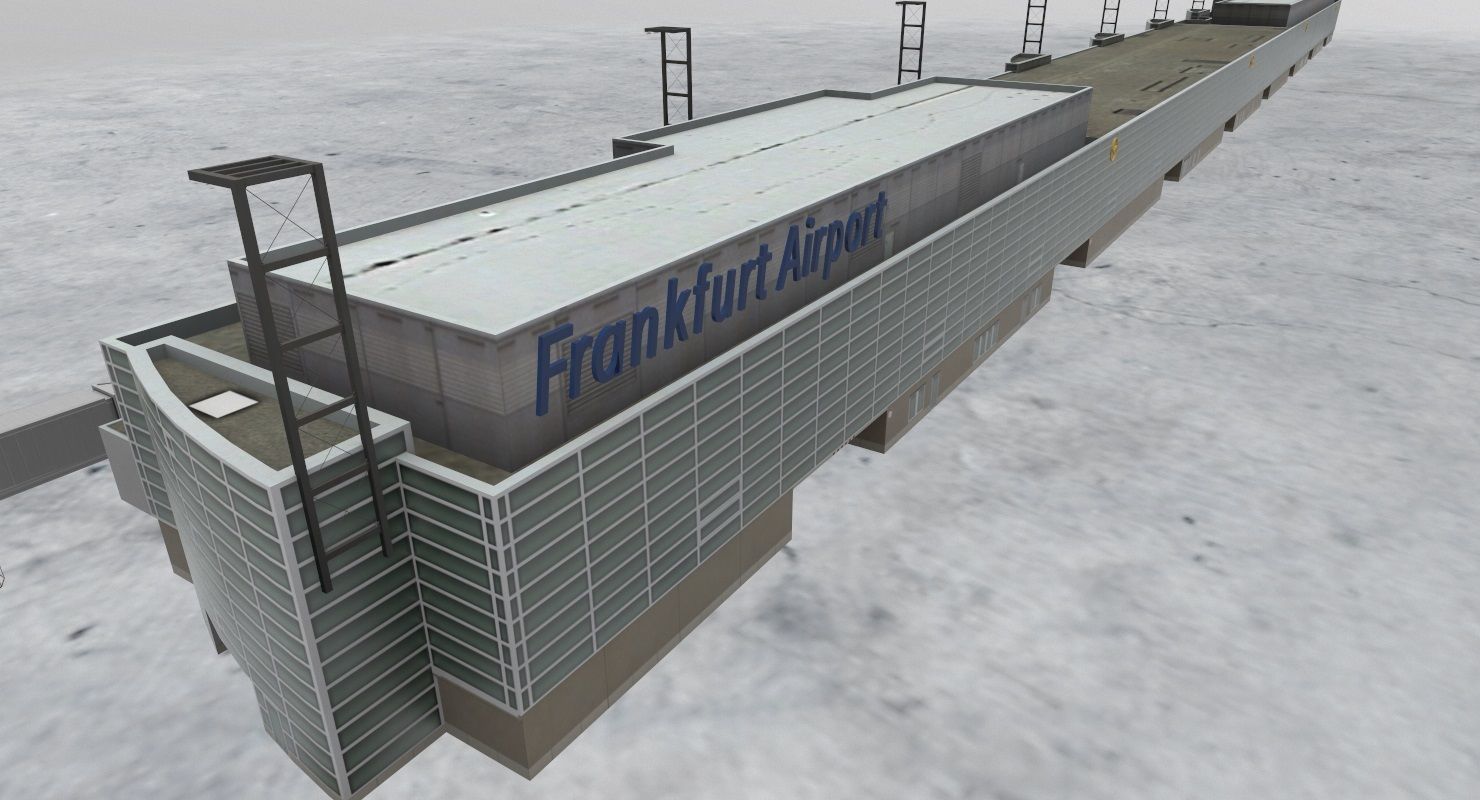 EDDF Terminal 1A2 1 Low-poly 3D model_4