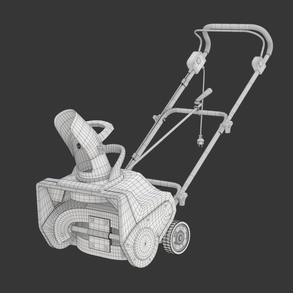 Electric Snow Blower 3D model_23