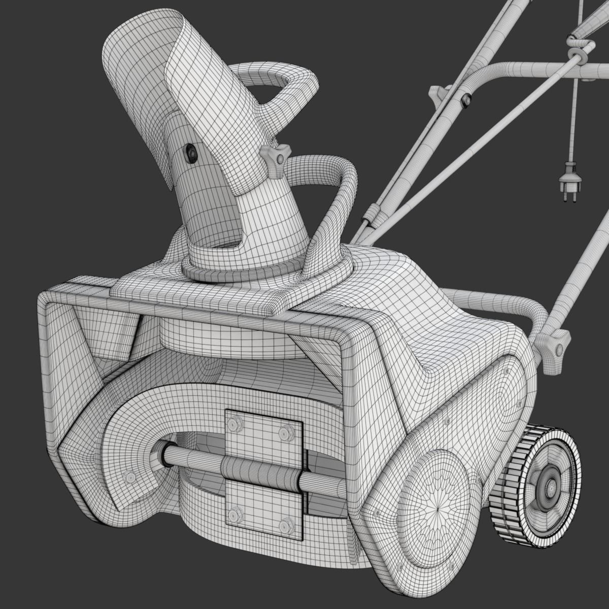 Electric Snow Blower 3D model_29