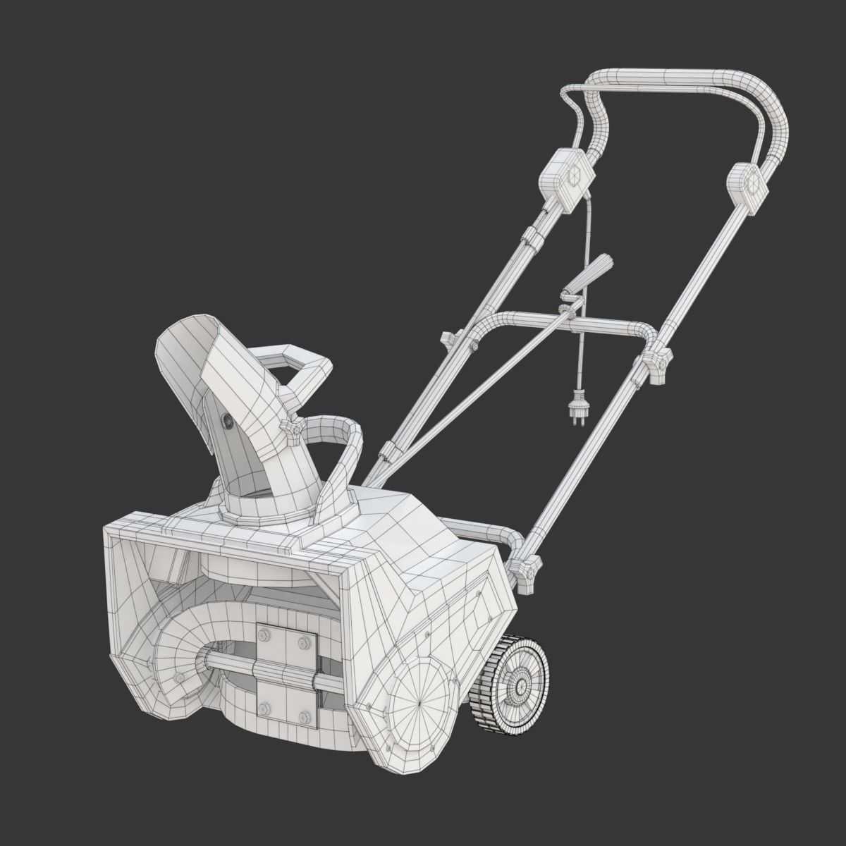 Electric Snow Blower 3D model_18