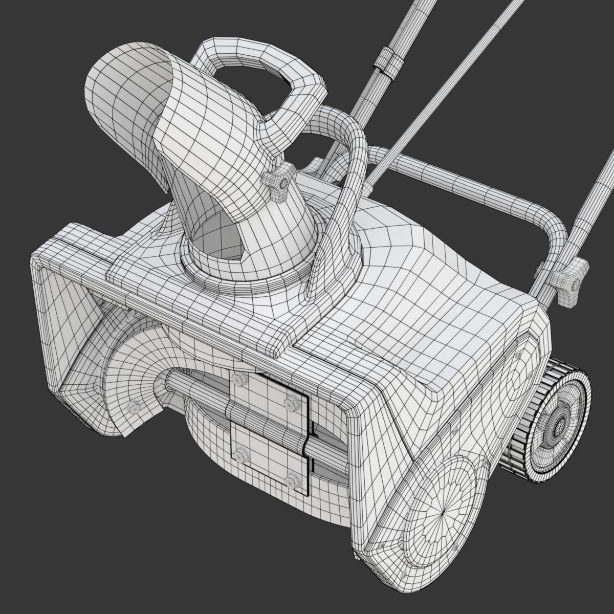 Electric Snow Blower 3D model_27