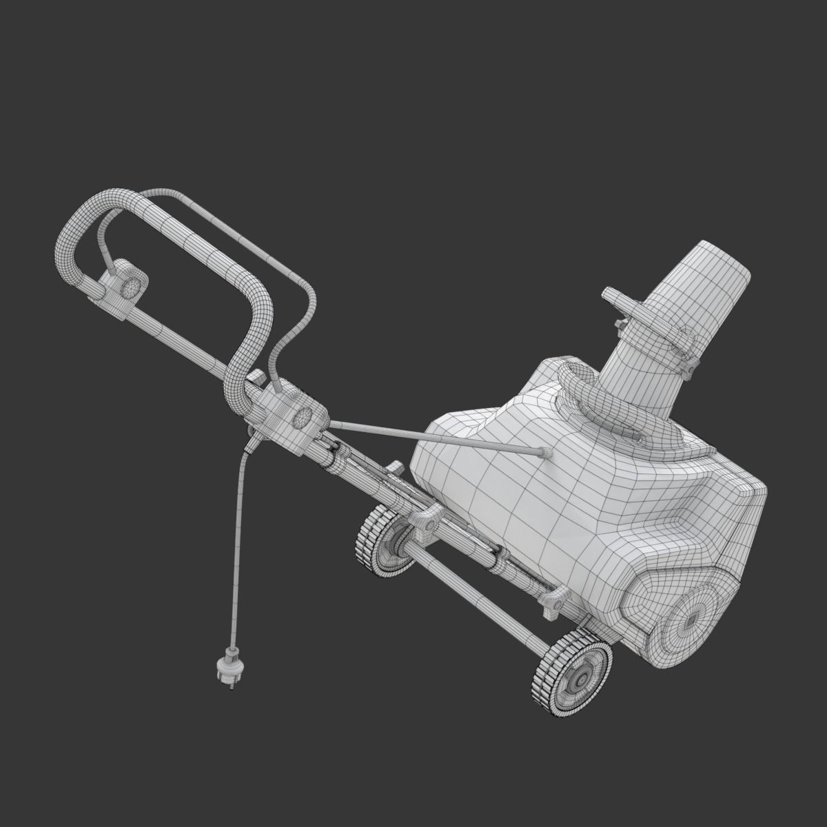 Electric Snow Blower 3D model_28