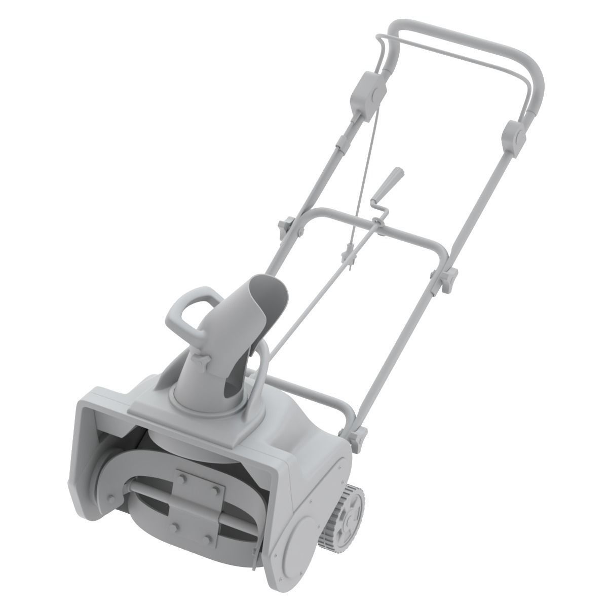 Electric Snow Blower 3D model_16