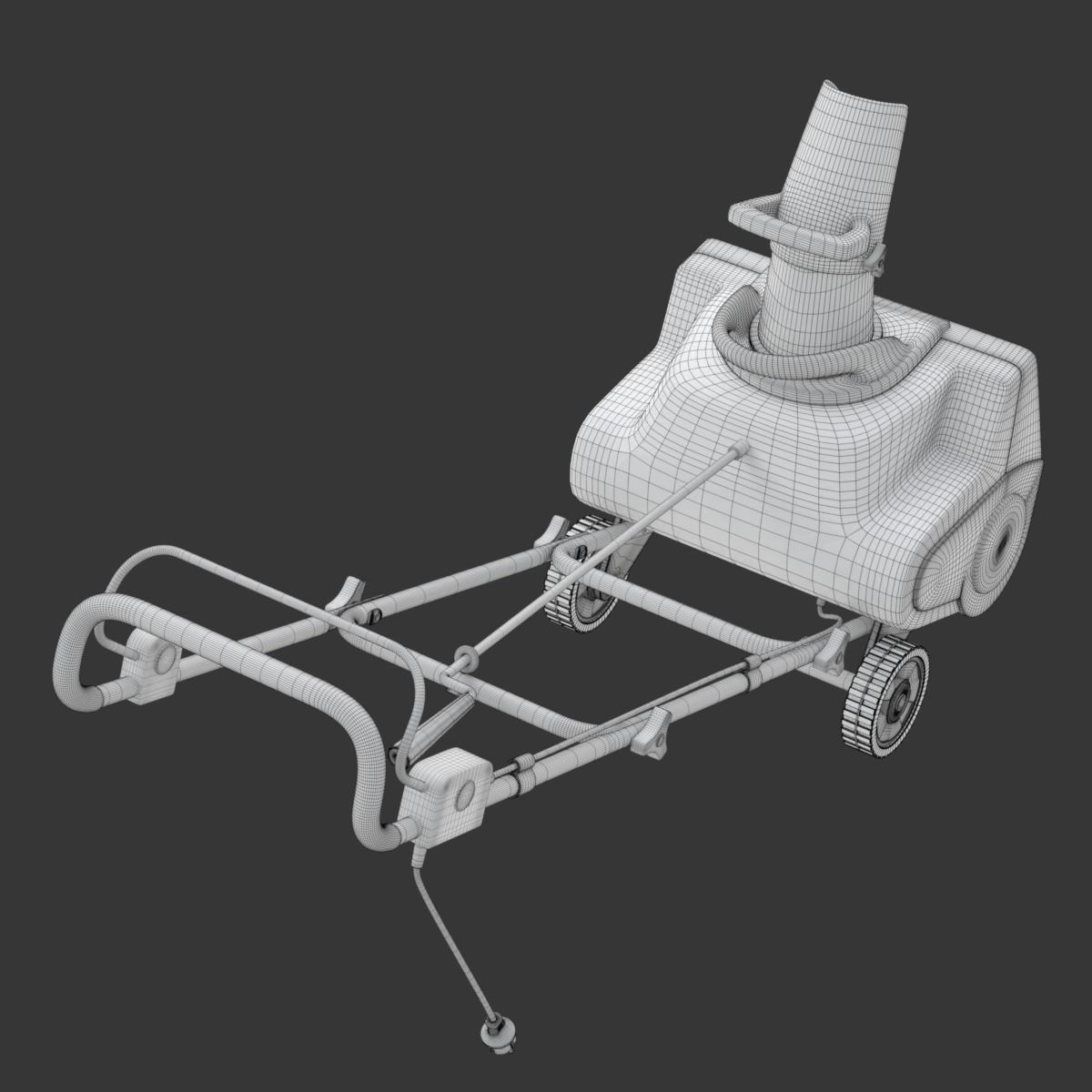 Electric Snow Blower 3D model_30