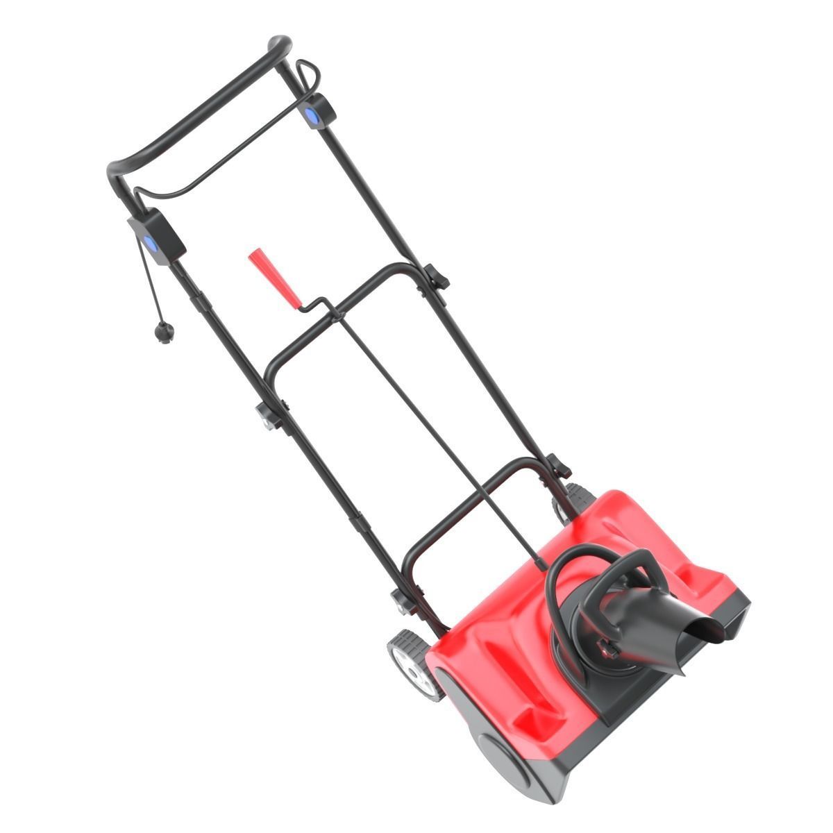 Electric Snow Blower 3D model_2