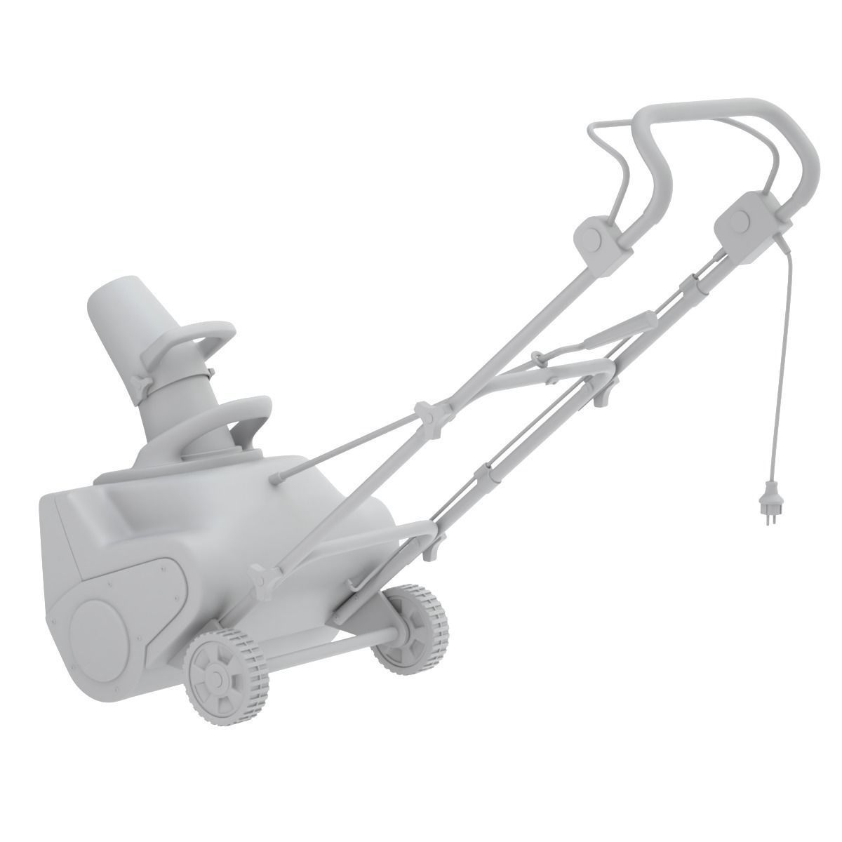 Electric Snow Blower 3D model_14