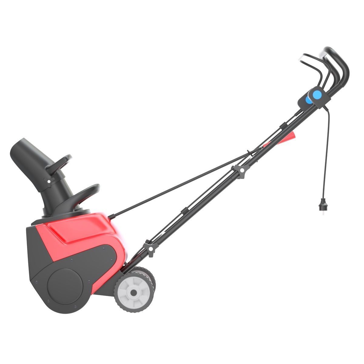 Electric Snow Blower 3D model_3