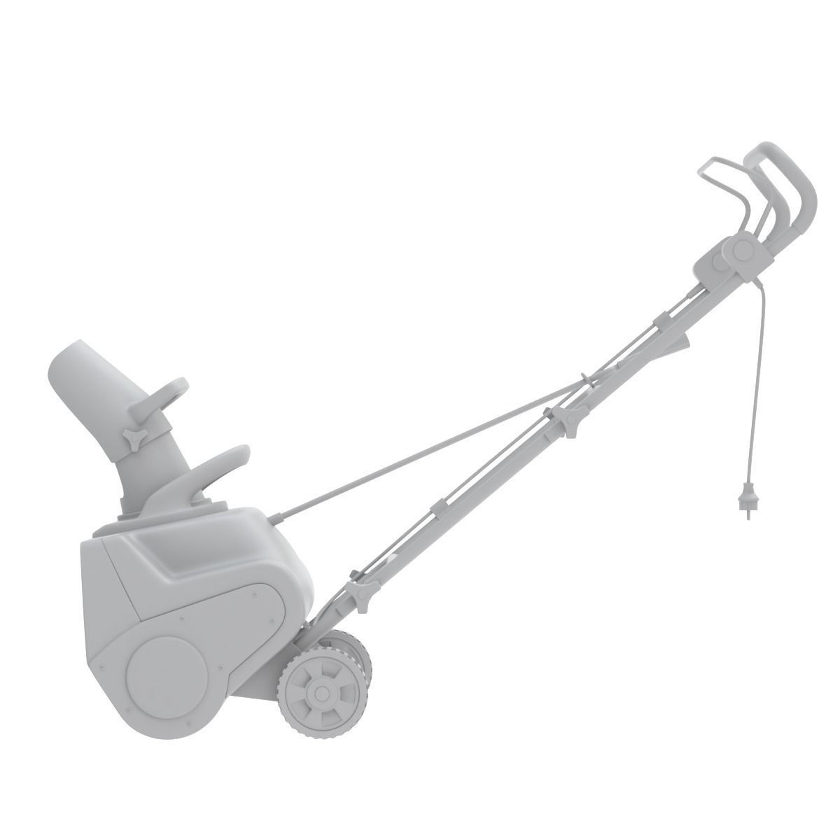 Electric Snow Blower 3D model_11